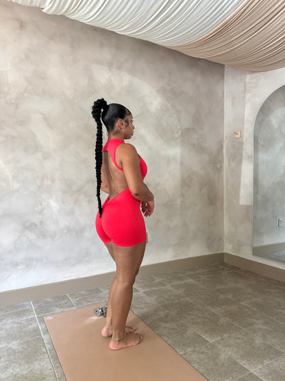 High Support Backless Sport Jumpsuit