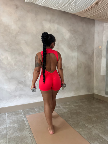 High Support Backless Sport Jumpsuit
